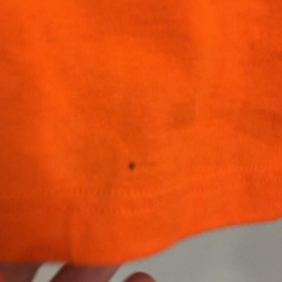 Halloween Top Womens L Orange Black Glitter Black Cat Graphic Fall Pumpkin Shirt - Picture 9 of 11